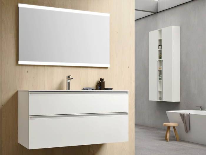 CHANGE CHA03 - Wall-mounted single vanity unit with drawers _ Gruppo Geromin